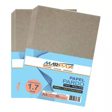 Papel Para Cartonagem Pardo Tipo Holler 1,7mm A5 50un