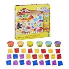 Set X6 Masas Play-doh Letras Fundamentales Multicolor +3