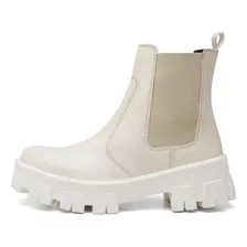 Bota Coturno Chelsea Feminino Tratorado Cano Curto Casual