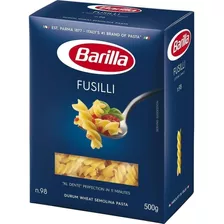 Pasta Italiana Barilla N.98 Fusilli Pack X 8 Un X 500g !