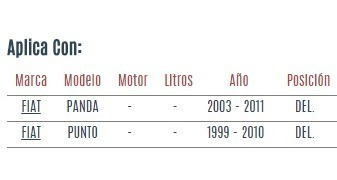 Base De Amortiguador Del Fiat Punto 1999 - 2010 Full Foto 2