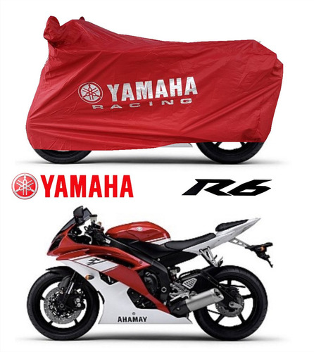 Cubierta Funda Impermeable Compatible Yamaha Deportiva Naked R15 R3 R6 R6s R6r R1 Mt07 Fz07 Fz09 Mt03  Foto 3