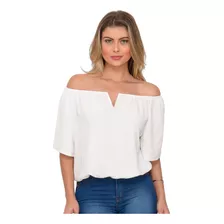 Blusinha Ciganinha Social Duna Soltinha C/ Decote Não Amassa