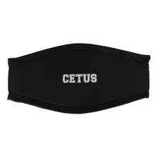 Strap Base P/ Tira De Máscara Em Neoprene 2 Mm Preto - Cetus