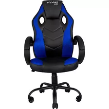 Cadeira Gamer Mx0 Giratoria Preto E Azul Mymax