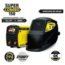 Inversora Maquina De Solda Mma Tig 150a 220v + Máscara Tork