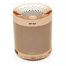 Alto-falante H'maston Q3 Portátil Com Bluetooth Dourado 