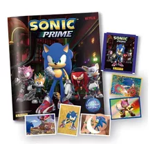 Livro Ilustrado Oficial Sonic Prime, Panini Capa Mole + 20 Envelopes