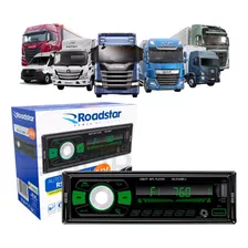 Auto Rádio Roadstar 24volts Caminhão Usb Sd Am Fm Bluetooth