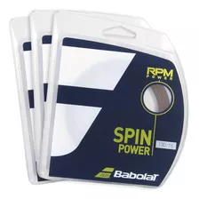 Corda Babolat Rpm Power 16l 1.30mm Marrom 03 Unidades