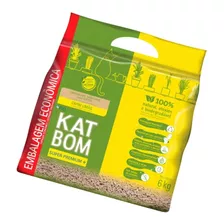 Granulado Sanitário Gatos Capim Limão Econômico 6kg Katbom X 6kg De Peso Neto