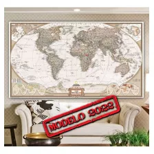 Mapa Mundi Poster 80x120cm Ultra Grande - Plastificado