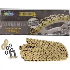 Corrente Dourada Hornet Dl 1000 Dl 650 Com Retentor Rebite 