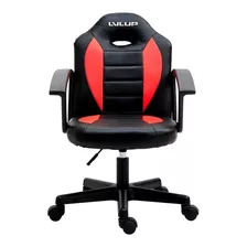 Silla Gamer Lvl Up 777 Small Color Rojo / Material Del Tapizado Cuero Sintético/plástico