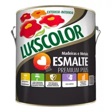 Tinta Esmalte 900ml Lukscolor Madeira Metal Cores Premium