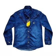 Jaqueta Jeans Infantil Com Elastano Tam 1/2/3 E 4/6/8 Anos