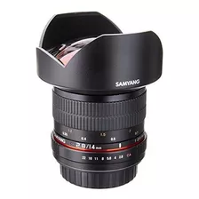 Lente Samyang Sy14m-c 14mm F2.8 Para Canon -negro Color Negro