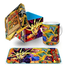 Taza Y Estuche Madera, Yugioh, Con Envio