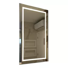 Espelho Grande Decorativo Luz Forte Led Camarim 100x80cm