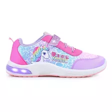 Zapatillas Footy Unicornio Dreams Luz Led Niñas Wow424/5