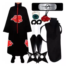 Kit Manto Deidara Cosplay Anime Naruto Infantil Porta Kunai 