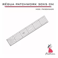 Régua Patchwork Scrapbook Corte Artesanato 5x30 Cm - Fenix