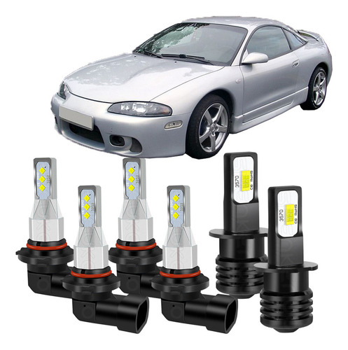 Foto de Para Mitsubishi Eclipse 1992-1999 6000k Faro+luz Antiniebla