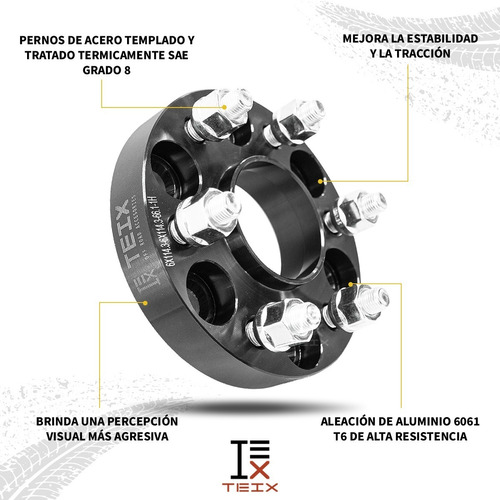 Kit Espaciadores Forjados Nissan Frontier 16-22 1 PuLG 6/114 Foto 6