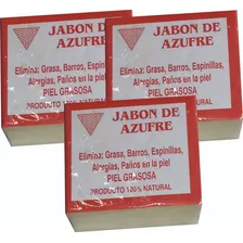 Jabon De Azufre Medicinal 100% Natural Con Propiedades 