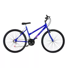 Bicicleta Aro 26 Feminina Ultra Bikes 18 Marchas Chrome Line Cor Azul