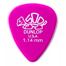 Púas Delrin 500 1.14 Pack X 12 Unidades Jim Dunlop 41r 1.14 Color Rosa Oscuro Tamaño 1.14