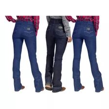 Kit 3 Calças Jeans Femininas Estilo Country Flare Ref 1228