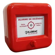 Kit Com 8 Acionadores De Alarme De Incêndio Ilumac - Am-e