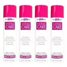 Kit 4 Vital Care 24 Horas Spray Fixador Hair 283g