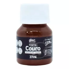 Tinta Para Couro Pinta Couro Gliart 37ml - Ótima Cobertura Cor Marrom