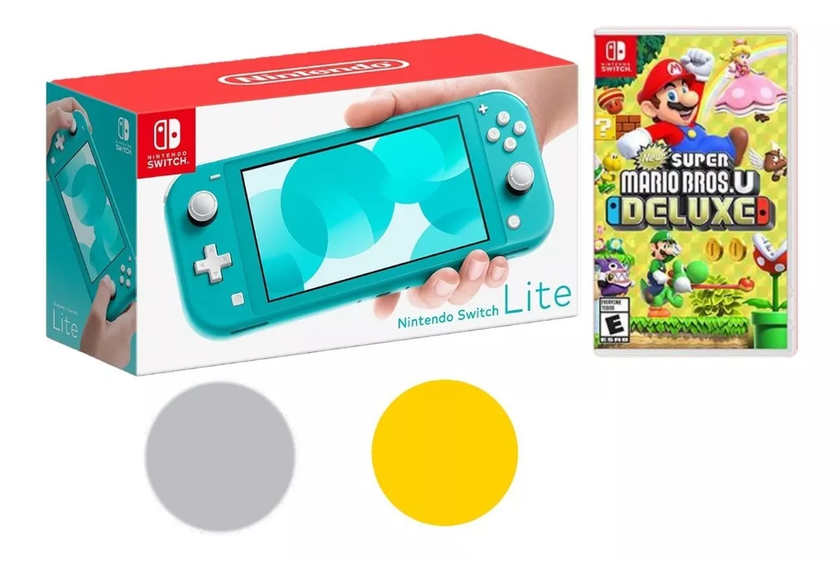 Consola Nintendo Switch Lite + New Super Mario Bros U Deluxe