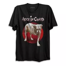 Camiseta Preta Banda Alice In Chains TriPod Bomber Rock