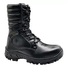 Coturno Bota Militar Choque Couro Semi-impermeavel 5189-01