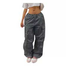 Pantalones De Paracaídas Para Mujer Pantalones Cargo Anchos