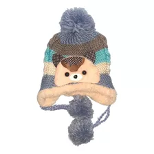 Gorro De Invierno De Lana Forrado Con Chiporro Niño, Niña