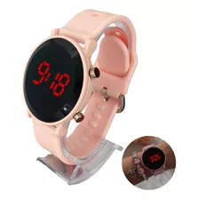 Relógio De Pulso Digital Led Masculino Feminino Branco