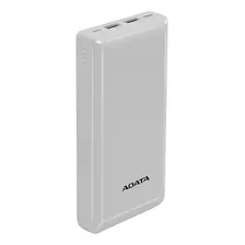 Power Bank 20,000 Mah Adata C20 Batería Portátil Tipo C Color Blanco