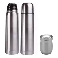 Termo Mega De 1lt Modelo Slim Acero Inox + Mate Tramontina