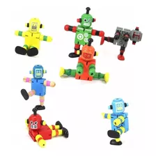 Mini Robot Articulado De Madera - Didáctico Montessori 06402