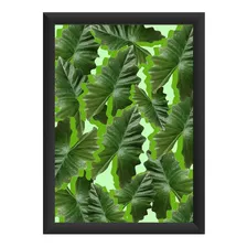 Quadro Folhas 2 - 33x45 Cm - Molduras Com Vidro A3