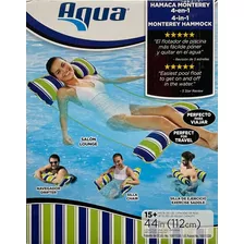 Flotador Aqua 4 En 1 Hamaca Monterey Inflable