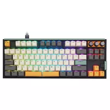 Teclado Mecánico Inalámbrico Gk87 V3 Tkl - Nórdico 2.4g-blue