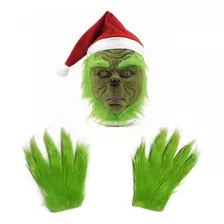 Mascara Realista Látex El Monstruo De Navidad Más Guantes 