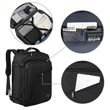 Mochila Cuadrada De Viaje Extra Grande 40 Litros-negro