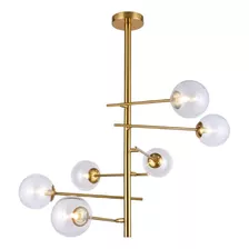 Lustre Pendente Orluce Cosmos || Dourado G9 Or1182 Bivolt